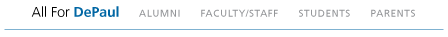 Wordmark: All For DePaul